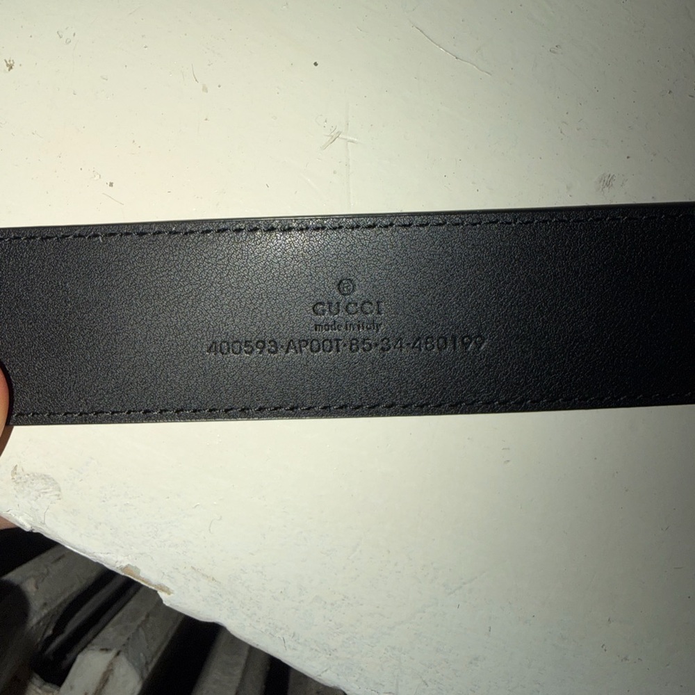 Gucci marmont GG belt black leather size 85cm - Picture 2 of 4